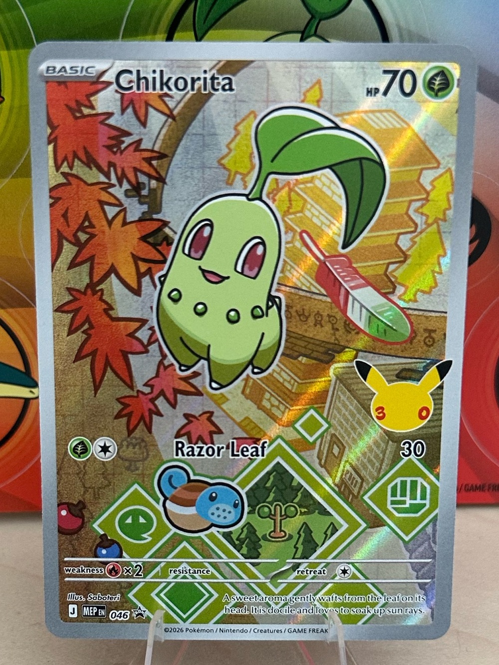Pokémon TCG Chikorita - 046 - ME: Mega Evolution Promo Mint/NM